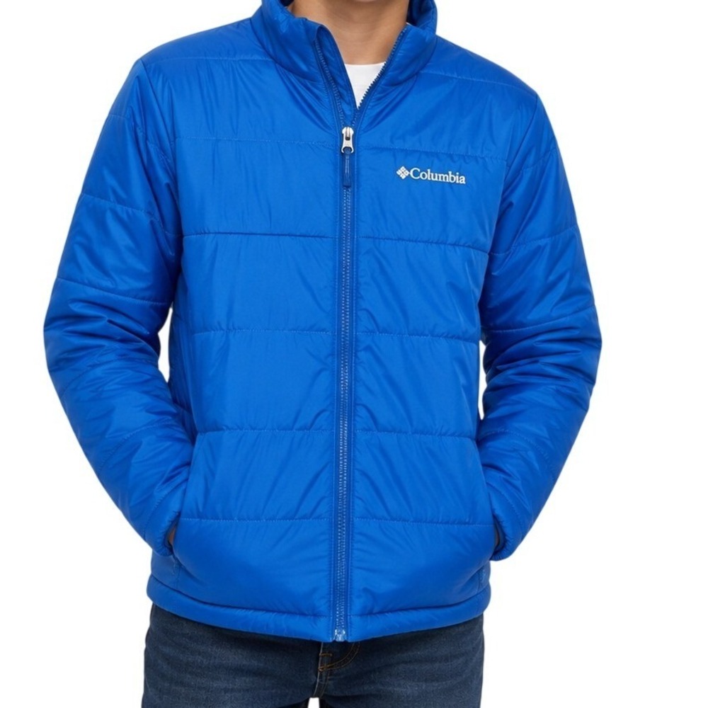 Columbia Blue Thin Puffer Jacket Boy's‎ XL 18/20